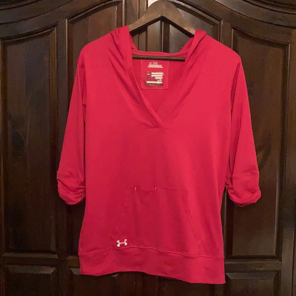 UA 3/4 Sleeve Hooded Pull-Over
